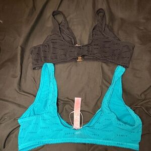 Fenty Beauty Black and Teal Bralette Duo